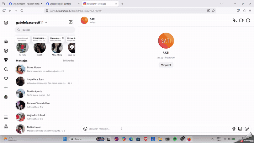 Demostración de SATI Chat en Odoo